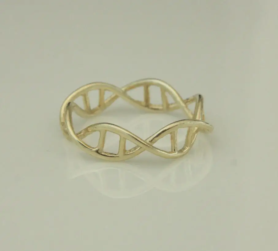 Новое модное кольцо «ДНК» Для женщин химическая молекула женское кольцо минималистское кольцо
