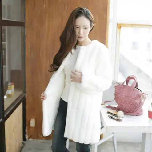 

Faux Fur Coat 2019 Winter Women's Faux Fur Jacket Artificial Fur Overcoat Furry Coat Femme Plus Size Warm Fake Fur Outwear ZA34