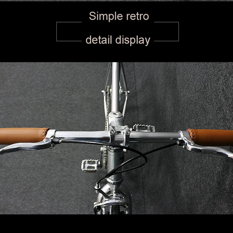 Excellent Bicycle 700c Adult Commuting to Work Single Speed Student Men and Women Countdown Riding Brake Cycling Retro 4