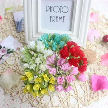 

1.5CM Head,144PCS Mini Fabric Sakura Artificial Silk Cherry Blossom,DIY Bouquet Wedding Decoration,Hair Garland,Scrapbooking