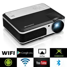 CAIWEI LCD Home Cinema Projector Android Bluetooth WIFI Wireless Digital LED Beamer HDMI VGA USB Support 1080P Video 3800 Lumens