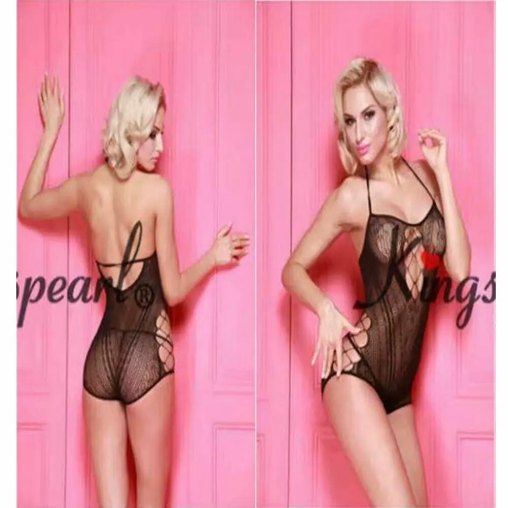 

2019 Women Summer Sleepwear Body Stocking Lace Nightwear Babydoll Dress