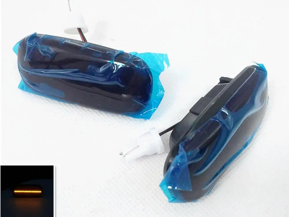 

2Pcs Amber LED Fender Side Marker Turn Signal Lights For SEAT Ibiza Leon For Skoda Octavia For Ford Focus MK2 Fiesta Fusion