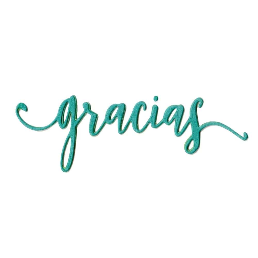 

Gracias (Thank You) Spanish Word Metal Cutting Die Stencil For Scrapbooking Paper Cards Crafts New Valentine's Day Dies Decor