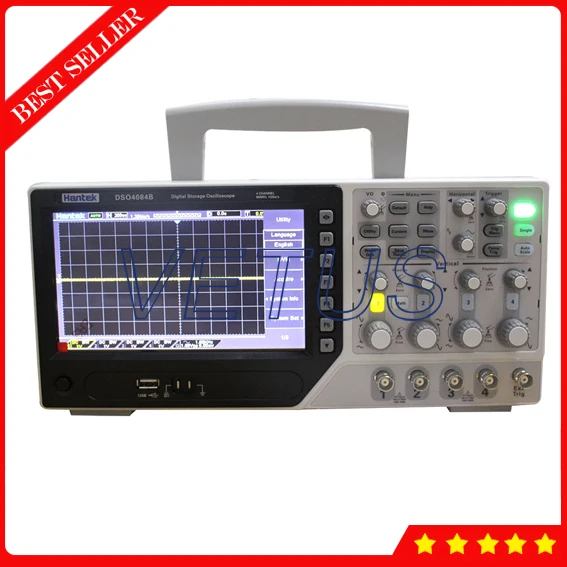 Best Price Hantek DSO4084B 4 Channel 80MHz Digital Storage Oscilloscope with EXT DVM Auto range function