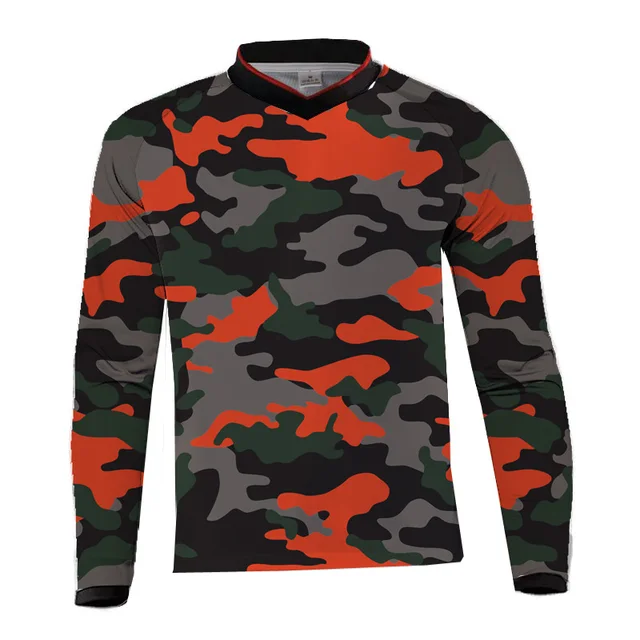Wholesale MOTO GP Camo Motorcycle Jerseys Moto XC Motorcycle GP Mountain Bike Motocross Jersey