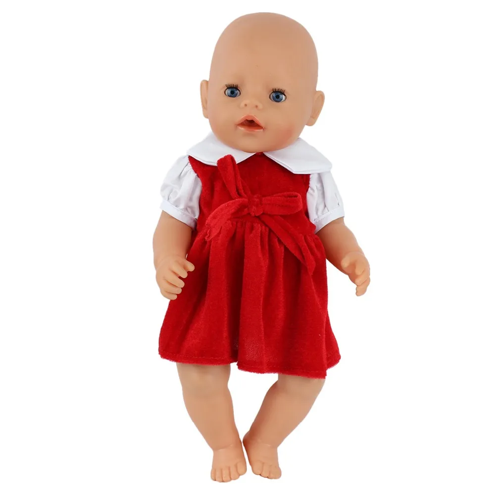 Модное платье подходит для 43 см Zapf Baby Reborn Doll 17 дюймов кукольная одежда