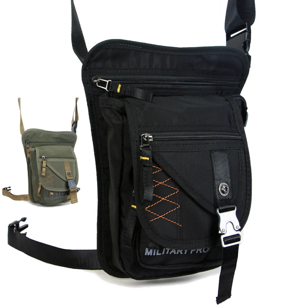 Aliexpress.com : Buy Black Green Military motorcycle Drop Leg Bag Fanny ...