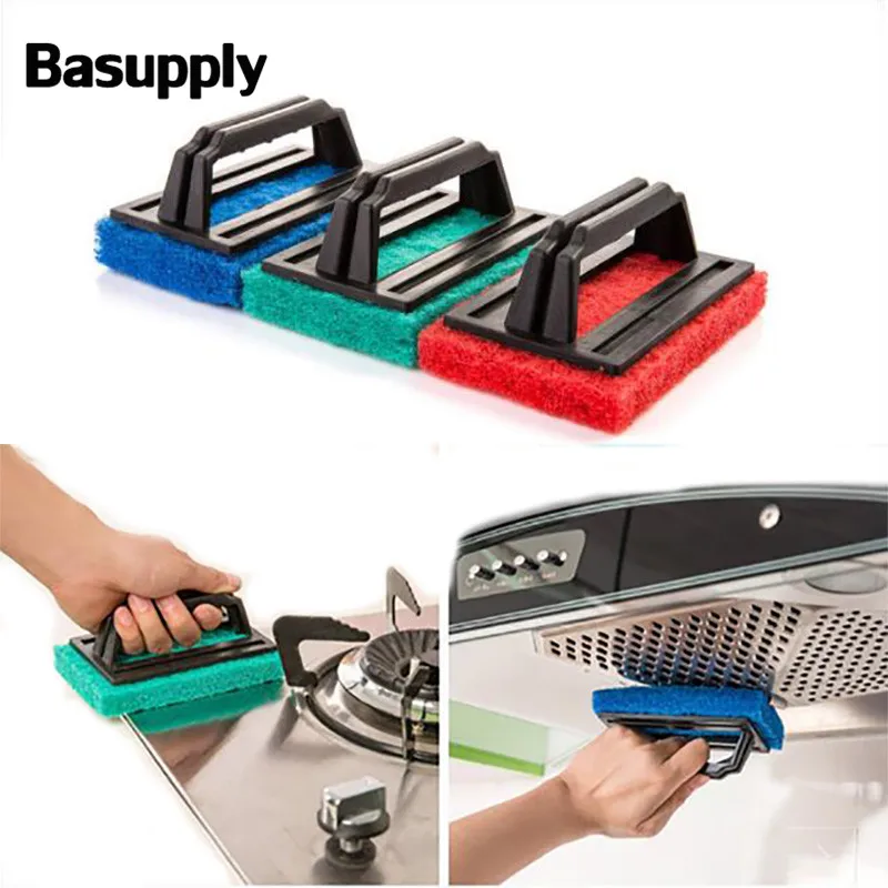 Basupply 1 шт. сильная щетка для очистки ручки Волшебная кухонная губка