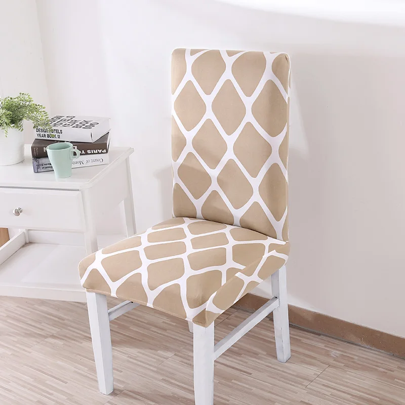 Monily 1 шт. чехол на стул в скандинавском минималистичном стиле для офиса и кухни чехол на стул с геометрическими цветами защитный чехол на стул для столовой