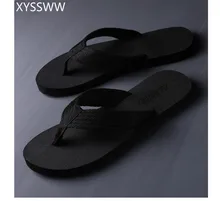 Moda plaża klapki letnie japonki męskie buty sandały z wystającym palcem pantofel kryty i odkryty klapki 38-45 buty męskie