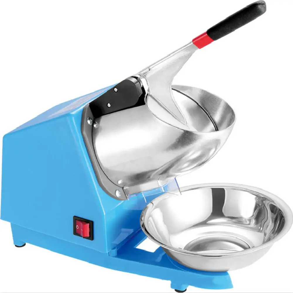 Adoolla 220V практичная электрическая двойная дробилка для льда для приготовления пищевых напитков - Цвет: Синий
