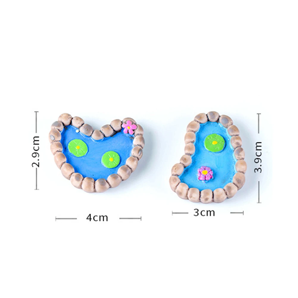 2 шт./компл. Лотос пруд миниатюрный пейзаж украшения сад украшения бонсай двор и садовый декор