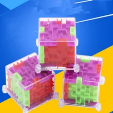 1 шт. 3D стерео мини-лабиринт вращающийся шар квадратная игра-головоломка для детей и взрослых Обучающие Развивающие игрушки