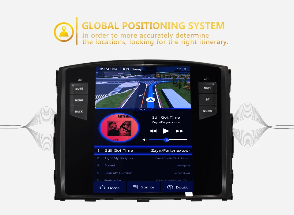 Top KiriNavi 10.4" HD Touch Display Android 6.0 For MITSUBISHI PAJERO V97 Car Radio MP5 Audio GPS Navigation Multimedia Play 2