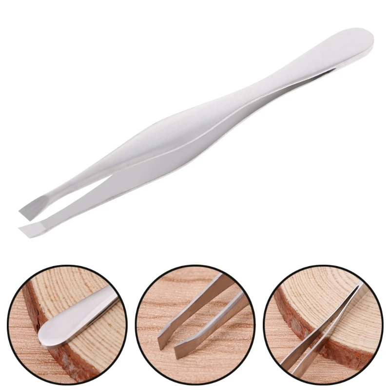 

Professional Silver Eyebrow Hair Removing Tweezers Stainless Steel Beauty Makeup Tools By Wholesale New Fashion For Women Girls