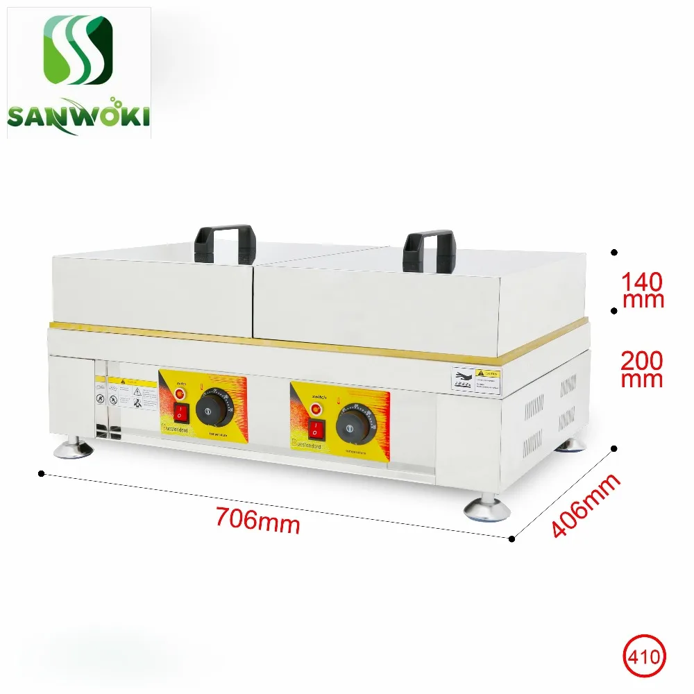 110V 220V многофункциональная электрическая суфле вафельница машина коммерческий блинница вафельница с медной пластиной