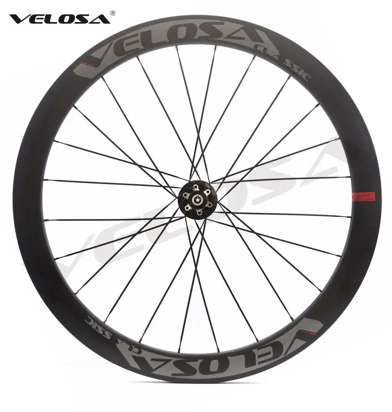 Velosa AS50 700C дорожный дисковый тормоз, колесная пара, 50 мм трубчатый/clincher циклокросс/гравий карбоновое колесо, асимметричный обод