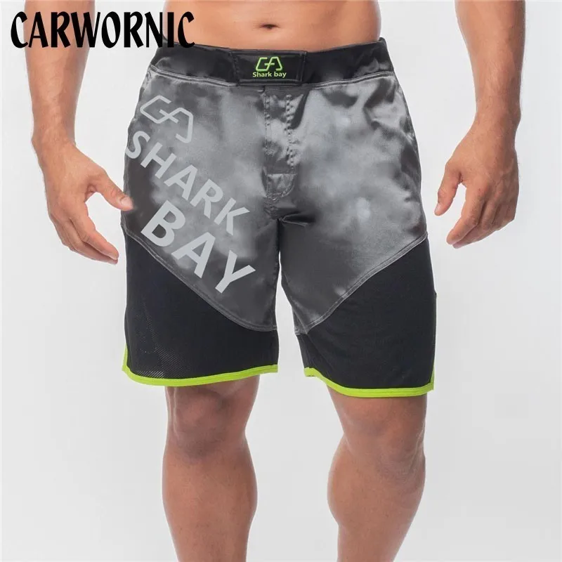 

CARWORNIC New Summer Fitness Shorts Men Fast Drying Compression Gyms Joggers Bodybuilding Slim Fit Shorts Sweatpants Clothing
