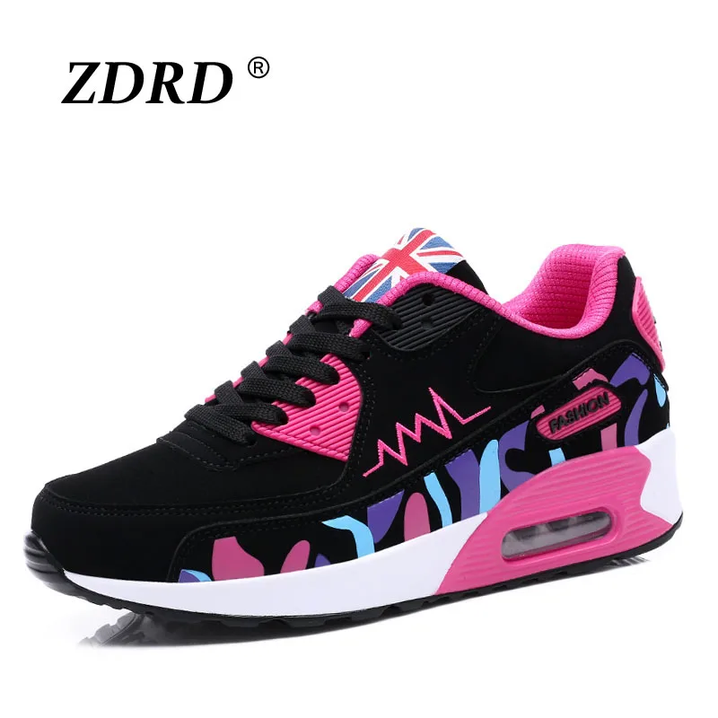 

2017 Hot Sale Fashion Women Casual Shoes Breathable Trainers Shoes Light Outdoor Walking Shoes Height Increase Zapatillas Mujer