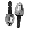 Mandrin adaptateur à tige hexagonale pour perceuse sans clé, 1/4 