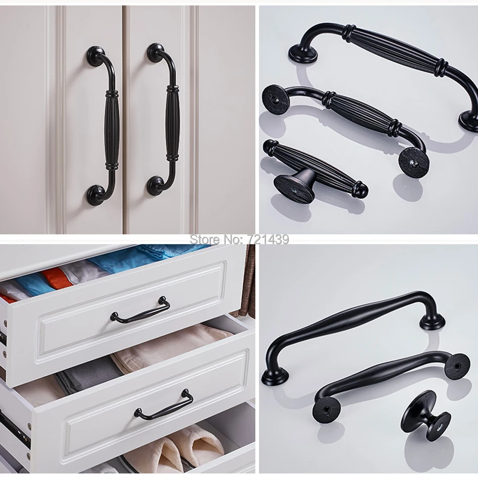 1pc Antique Door Handles Black Drawer Pulls Carved European Kitchen Cabinet Handles and Knobs Retro Table Furniture Handles 1pc Antique Door Handles Black Drawer Pulls Carved European Kitchen Cabinet Handles and Knobs Retro Table Furniture Handles