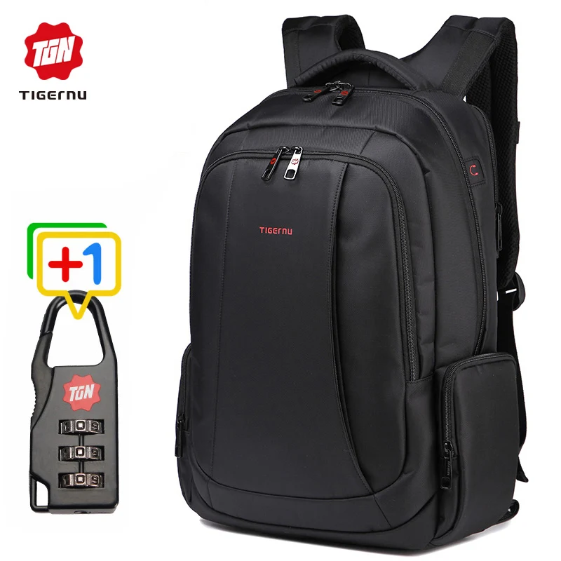 Tigernu USB quality Laptop Backpack for students school bags business travel Daypack mochila Sending free gift free shipping