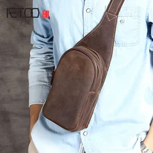 AETOO Кожа Мужская грудь Baotou слой коровьей кожи европейский и американский Ретро ручной работы косой мешок