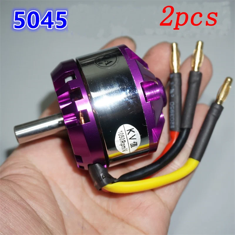 

2pcs 5045 Outrunner Brushless Airplane Motor KV1050 High Power Large Torque Engine Motors Shaft Dia 8mm for RC Model Aircraft