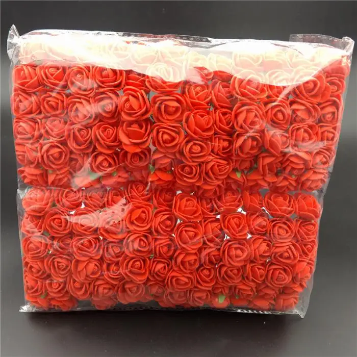 144 шт./упак. мини Пены Искусственный цветок розы Свадебный декор букета ремесло поставка Лидер продаж