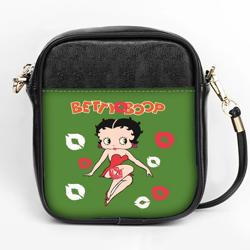 Новая Мода Betty Boop Слинг Сумка на заказ для женщин Слинг сумки на ремне кожа мини девушки Tote вечерние сумки DIY Слинг Сумка - Цвет: 4