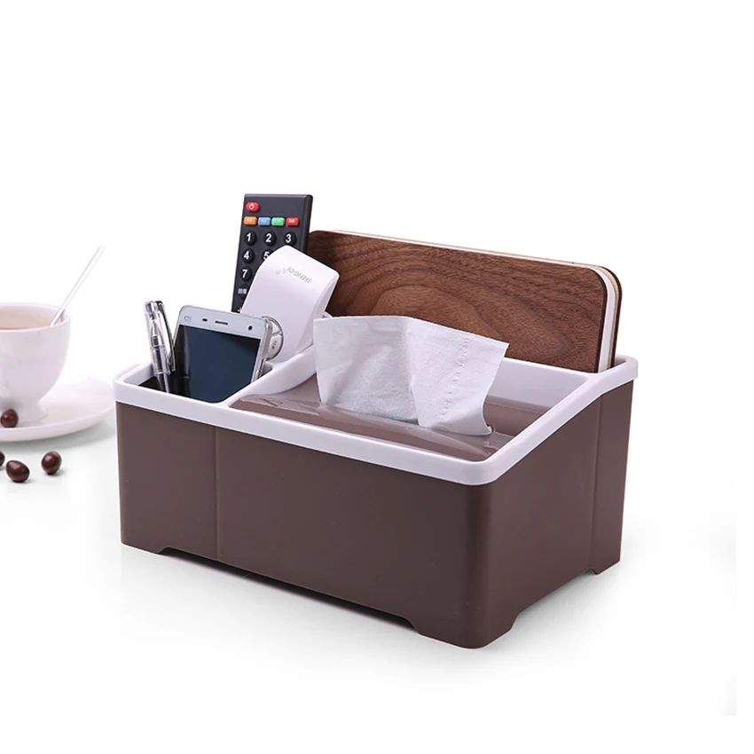 

Detachable Desktop Remote Control/TV Guide Organizer Box Makeup Cosmetic Storage Box Container Holder Box Bins for Office