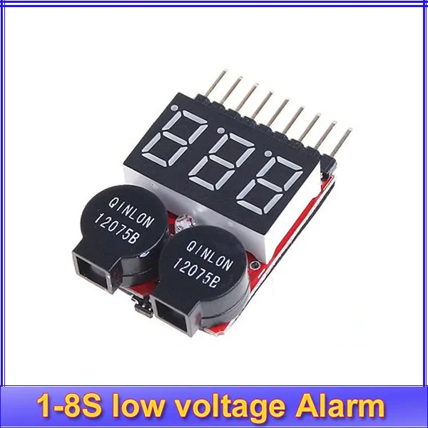 

Register shipping ! 10pcs Lipo battery low Voltage Indicator volt meter monitor buzzer Alarm 1-8s 8S 3.7V-22.2V