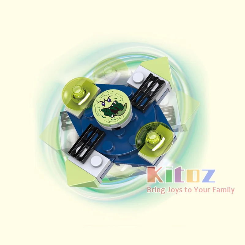 4 шт Phantom Ninja Buildable Finger Spinner DIY Ручная игрушка Spiner Cole Zane Morro Wrayth Ghost Warrior пластиковая