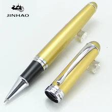 JINHAO 750 Руководство Золотой и Серебряный Ролик Шариковая ручка набор канцелярских принадлежностей письменная ручка