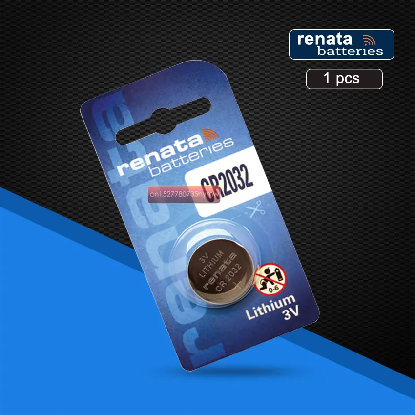 1 шт. литий ионный аккумулятор для часов CR2032 Renata|Часовые батарейки| |