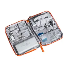 Аксессуары для путешествий цифровая сумка из ткани Оксфорд органайзеры для кабелей провода зарядное устройство USB гаджет органайзер для наушников чехол для хранения