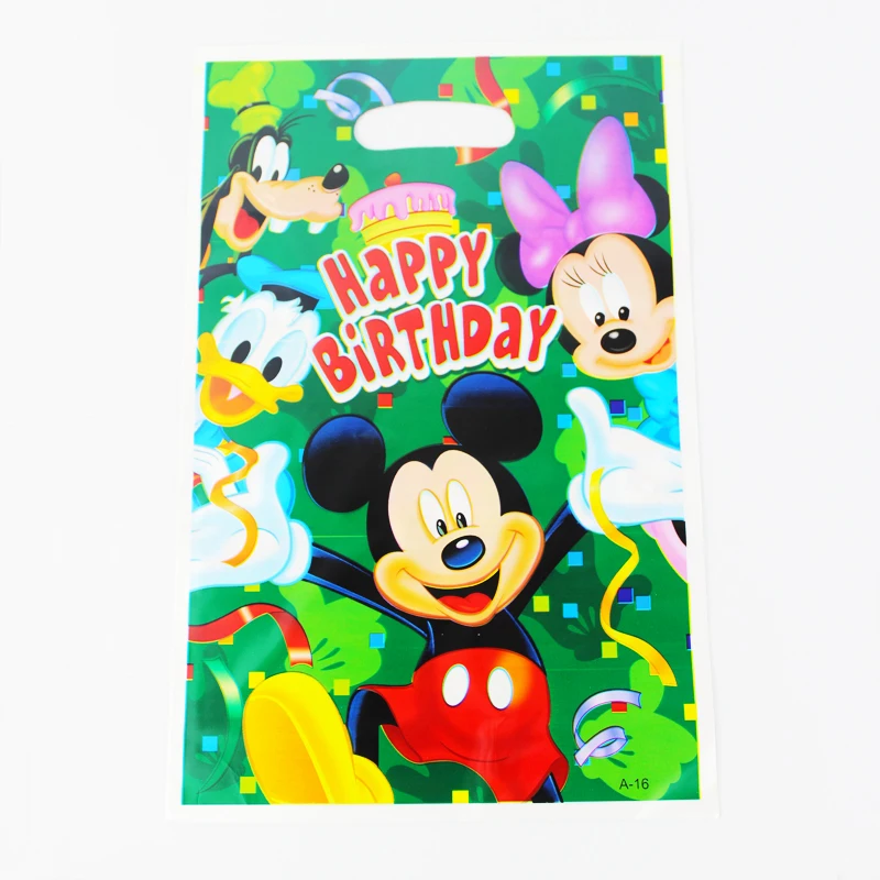 12pcs Loot Bag for Kids Birthday/festival Party Decoration Mickey Mouse