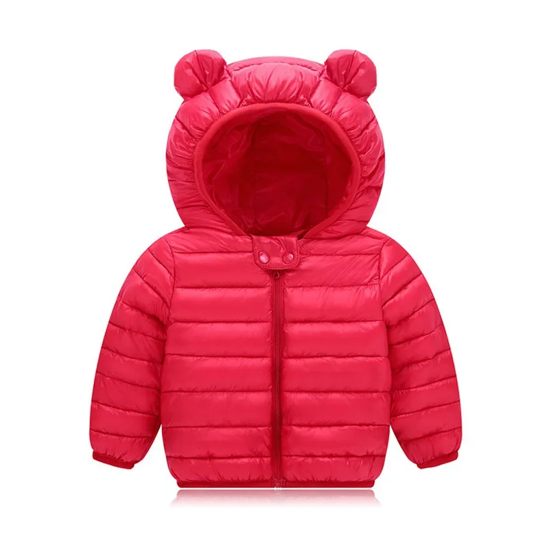 COOTELILI Cute Bear Warm Winter Coat For Girls Thicken Children's Winter Jackets Parkas Baby Girls Boys CLothes 80-120cm  (12)