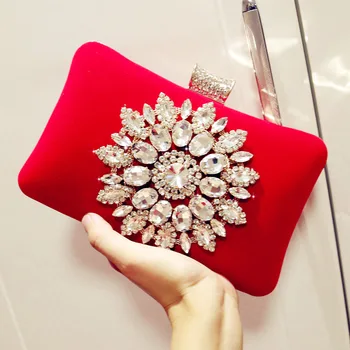 

Mini bag luxury handbags women bags designer Bride Wedding Party diamond velvet ladies evening clutch bags