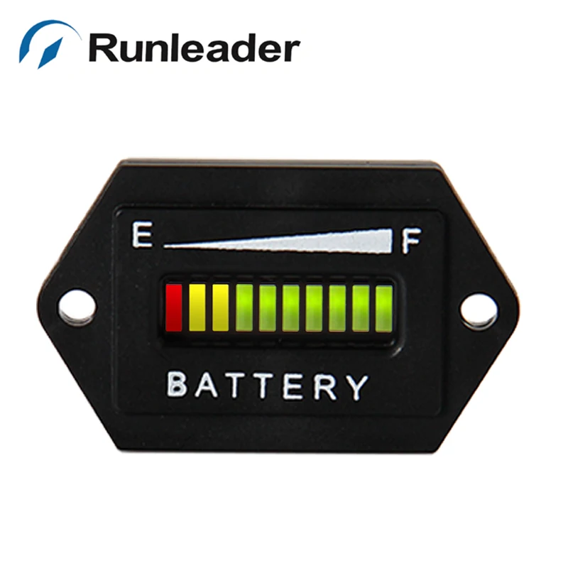 

2pcs12/24V Battery Indicator Battery Tester charge meter for golf carts car van forklift truck electric vehicle RL-BI001