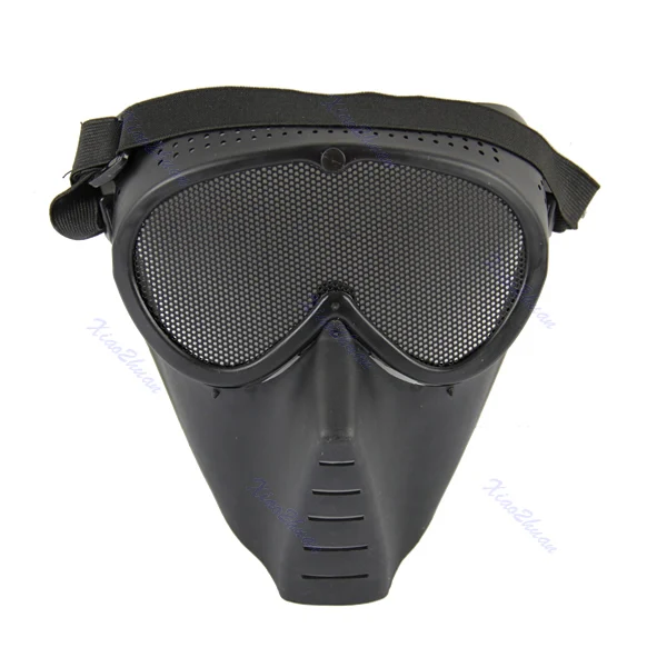 Paintball Airsoft Gear Full Face Eyes Nose Wear Protector Safety Guard Mesh Mask Y102in Party