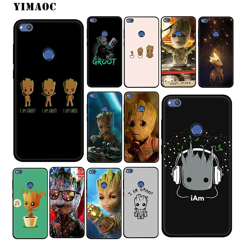 YIMAOC &quot I am Groot &quotмягкий чехол для huawei Honor вид 20 10 8X8 8C 6A 7A 7X 7C Lite рro Y9 Y7 Y6 Prime 2018 2017 |