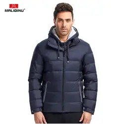 MALIDINU 2019 пуховая куртка мужская зимняя пуховая куртка брендовая теплая зимняя куртка мужская 70% белый утиный пух дутая куртка мужские s