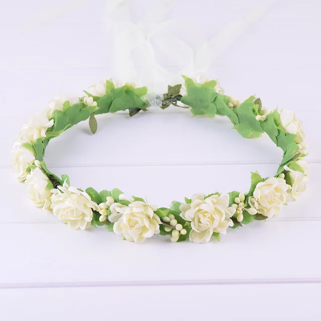 Bridal Jasmine Flower Crown Floral Wreath Flower Crown Boho Circlet Woodland Hair Crown Wedding