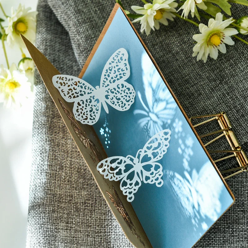 

10Pcs Handmade Lace Butterfly Paper Doilies Wedding Party Decoration Supplies Scrapbooking DIY Journal Crafts Paper Albums