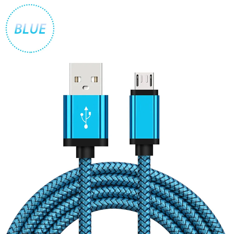 Short Micro USB Charging Cable For Samsung Galaxy A3 A5 A7 J3 J5 J7 Pro S6 S7 Edge 2M Long Kabel Mobile Phone Charger Cord