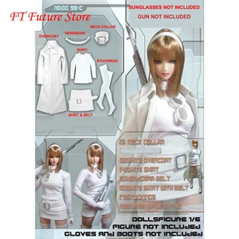 

In stock 1:6 Scale Sexy Female Figure Clothes Accessory CC98C White Leather Suits Clothes Model for 12 inches Action Figure