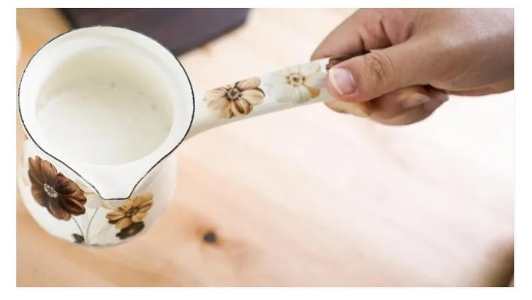 Мини-фарфоровый эмалированный сливочный горшок с одной ручкой для молока, кофейная чашка, детское питание, каша для лапши, кастрюля, Кофеварка, кофейник