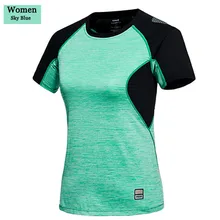 Летняя уличная походная Женская дышащая быстросохнущая футболка s Женская тонкая круглая шея с коротким рукавом фитнес-футболка M-4XL